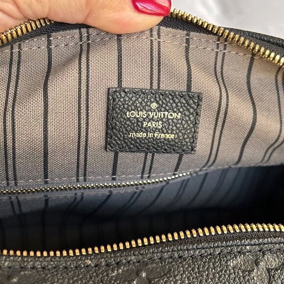 LOUIS VUITTON Empreinte Speedy Bandouliere 30 Black - Picture 10 of 16